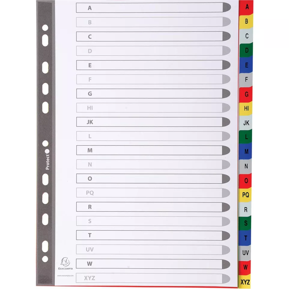 Exacompta tabbladen voor ft A4, uit...
