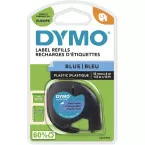 Dymo LetraTAG tape 12 mm, plastic blauw