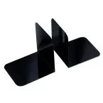 MAUL Metal Bookends Wide 14x12x14 cm Set of 2 Black