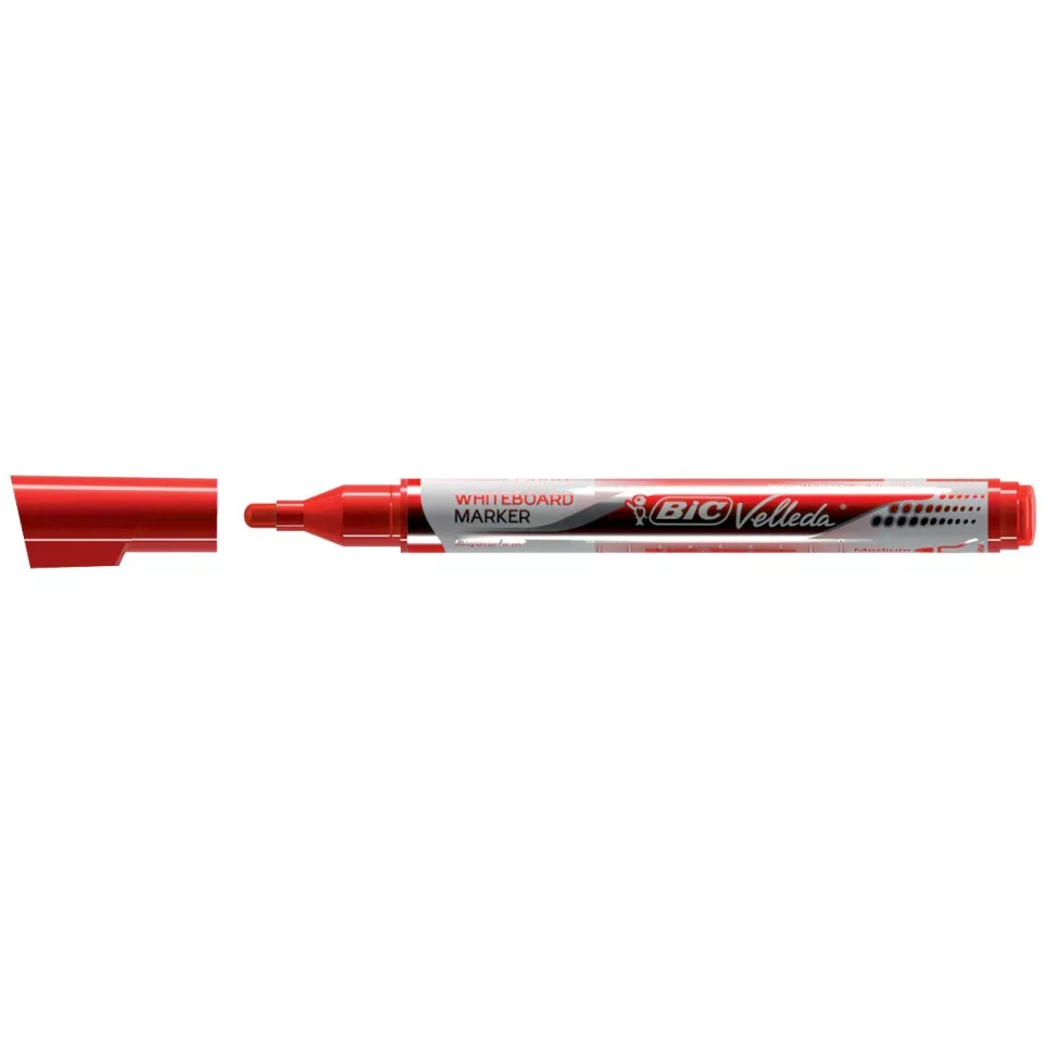 BIC Velleda White Board Marker Fine Red