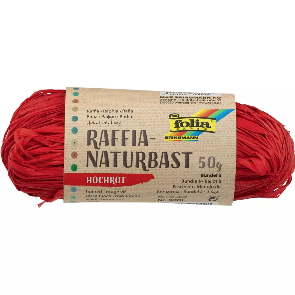 FOLIA Raffia Matte 50g Dark Red 9020