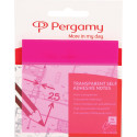 Pergamy Transparent Notes, 76 x 76 mm, 50 Sheets, Pink