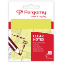 Pergamy notes transparentes, ft 76 x 76 mm, 50 feuilles, jaune