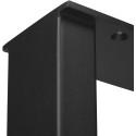 U-vormige bankpoot in zwart industrieel design / pce