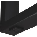 U-vormige bankpoot in zwart industrieel design / pce