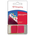 Pergamy index tabs 43 x 25 mm, red
