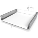 Kit de côtés de tiroir anthracite hauteur 199mm + coulisses Softclose profondeur 300mm max.40kg Slim / pce