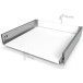 Kit de côtés de tiroir anthracite hauteur 167mm + coulisses Softclose profondeur 300mm max.40kg Slim / pce