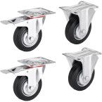 Set van 4 rubberen wielen Ø...
