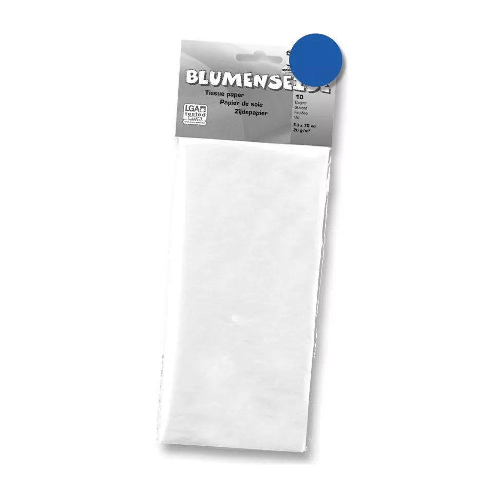 Folia papier de soie bleu foncé