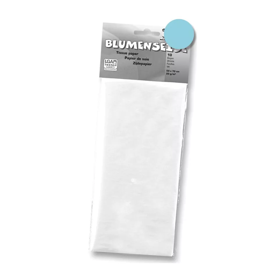 Folia papier de soie bleu clair