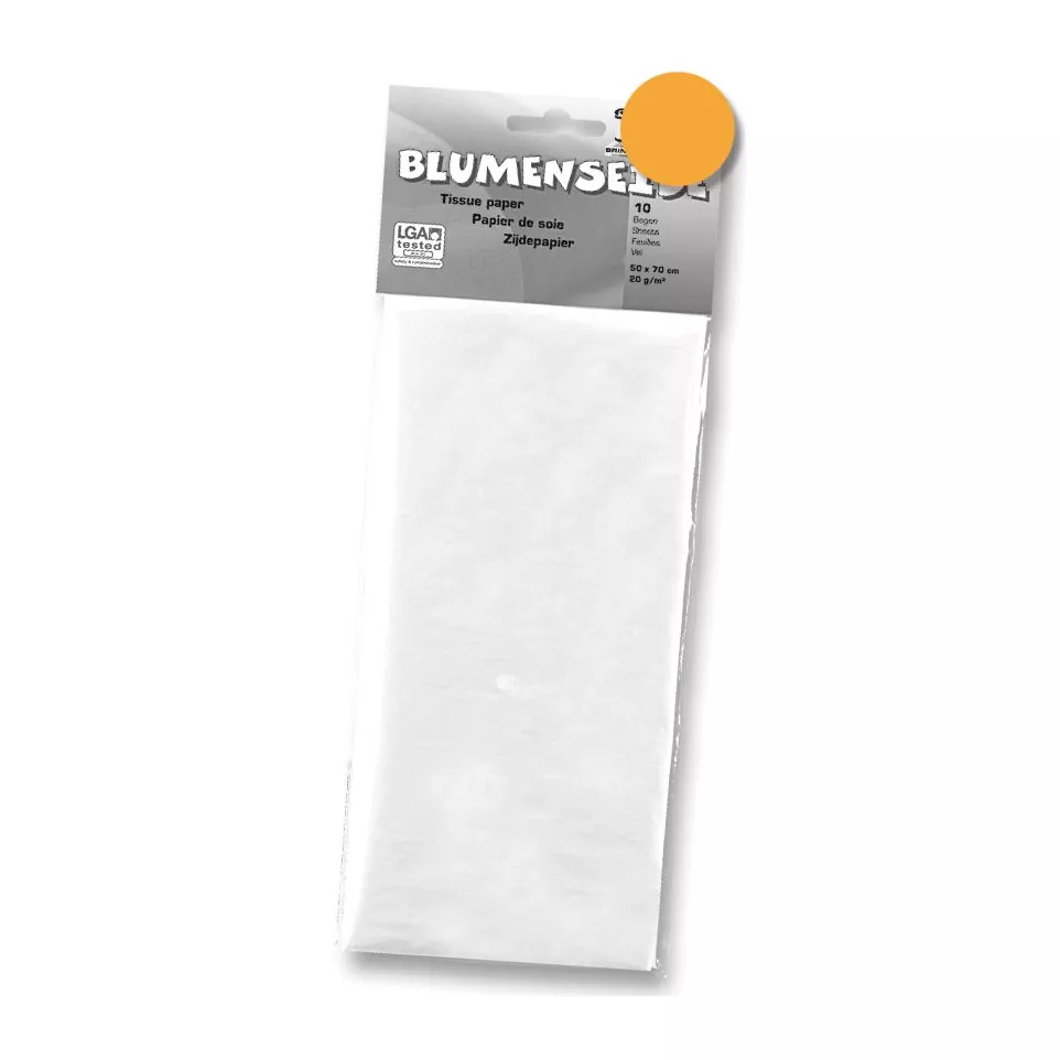 Folia zijdepapier lichtoranje