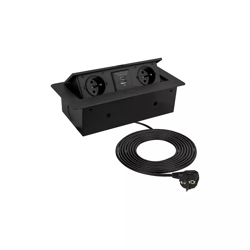 Prise Kombi Box softclose 2 prises...
