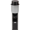 Prise à encastrer Push-UP Ø60mm 3 prises + USB A + USB C noir mat / pce