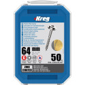 Kreg Blue-Kote 2-1/2 in. Pocket-Hole Screws Maxi-Loc Coarse Thread 50 pcs