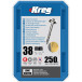 Kreg SML-C150-250 Zinc Pocket-Hole Screws 1-1/2 Inch #8 Coarse Thread Maxi-Loc Head 250 Count