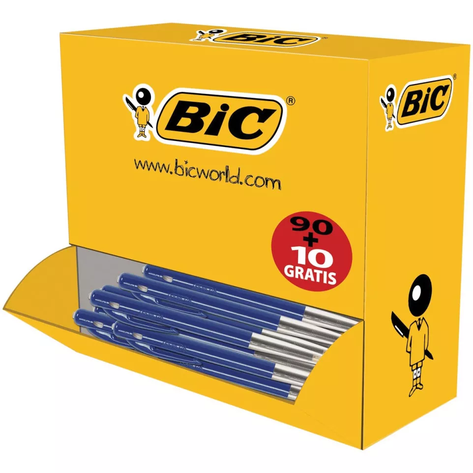 Bic stylo bille M10 Clic, bleu, offre...