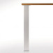 Tafelpoten 271R vierkant 80x80mm inox look hoogte 870mm / 4pce