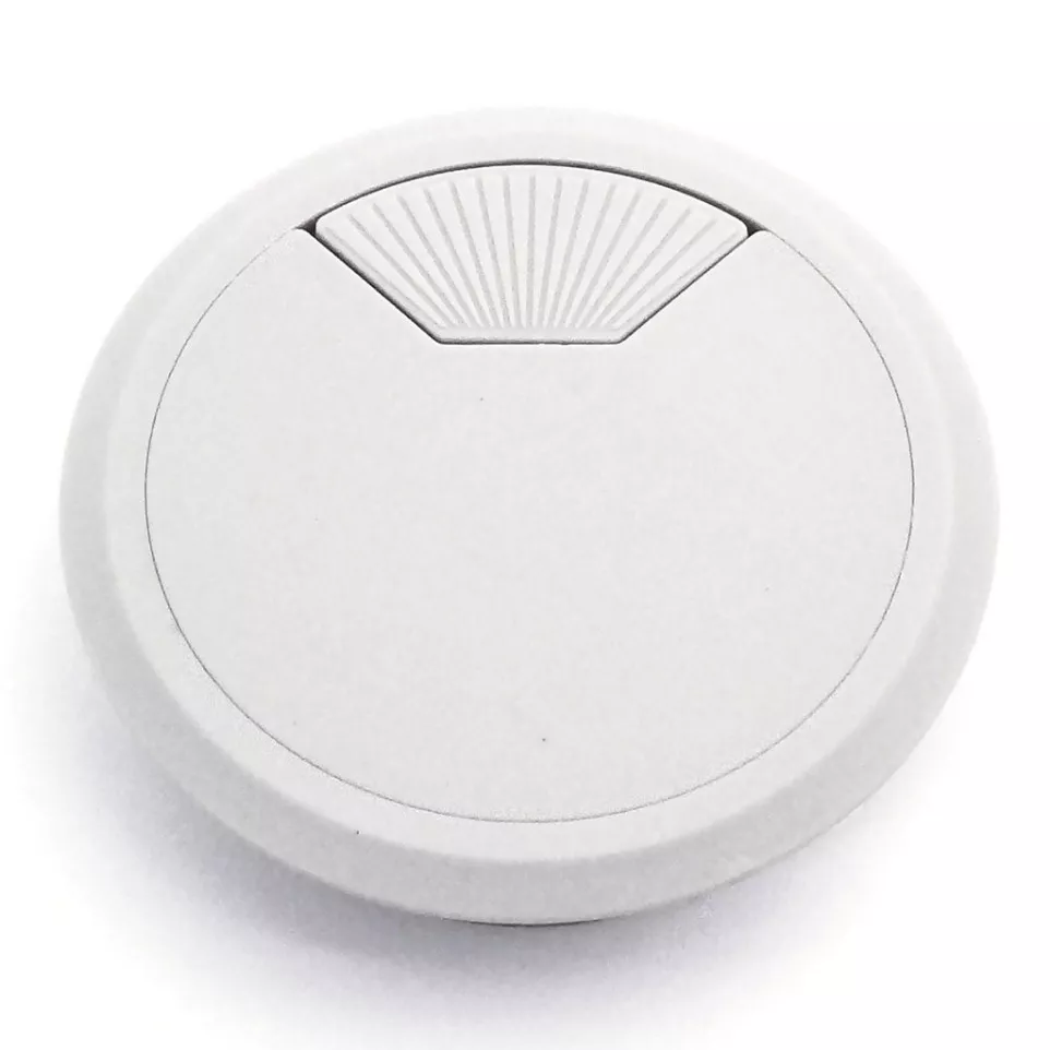 Passe-câbles PVC Ø 80mm blanc / pce