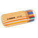 STABILO point 88 fineliner, Zebrui box, etui van 20 stuks in geassorteerde kleuren