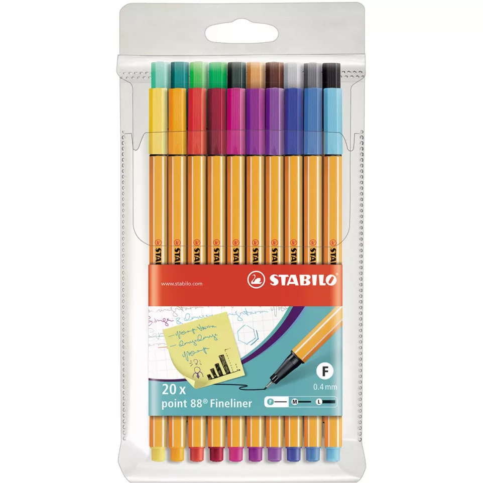 STABILO point 88 fineliner, etui van...