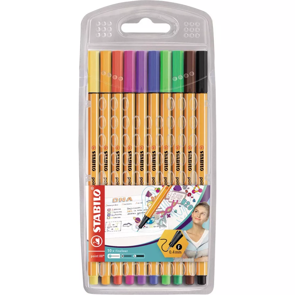 STABILO point 88 fineliner set of 10...