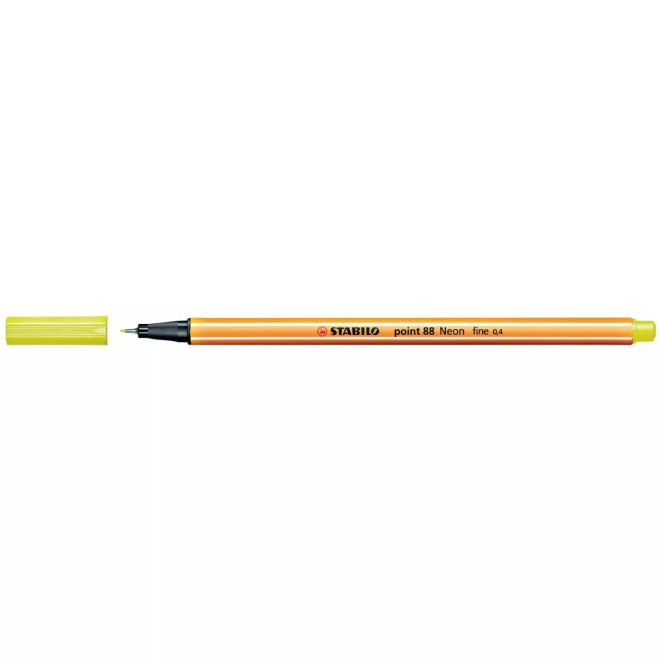 STABILO point 88 fineliner, jaune néon