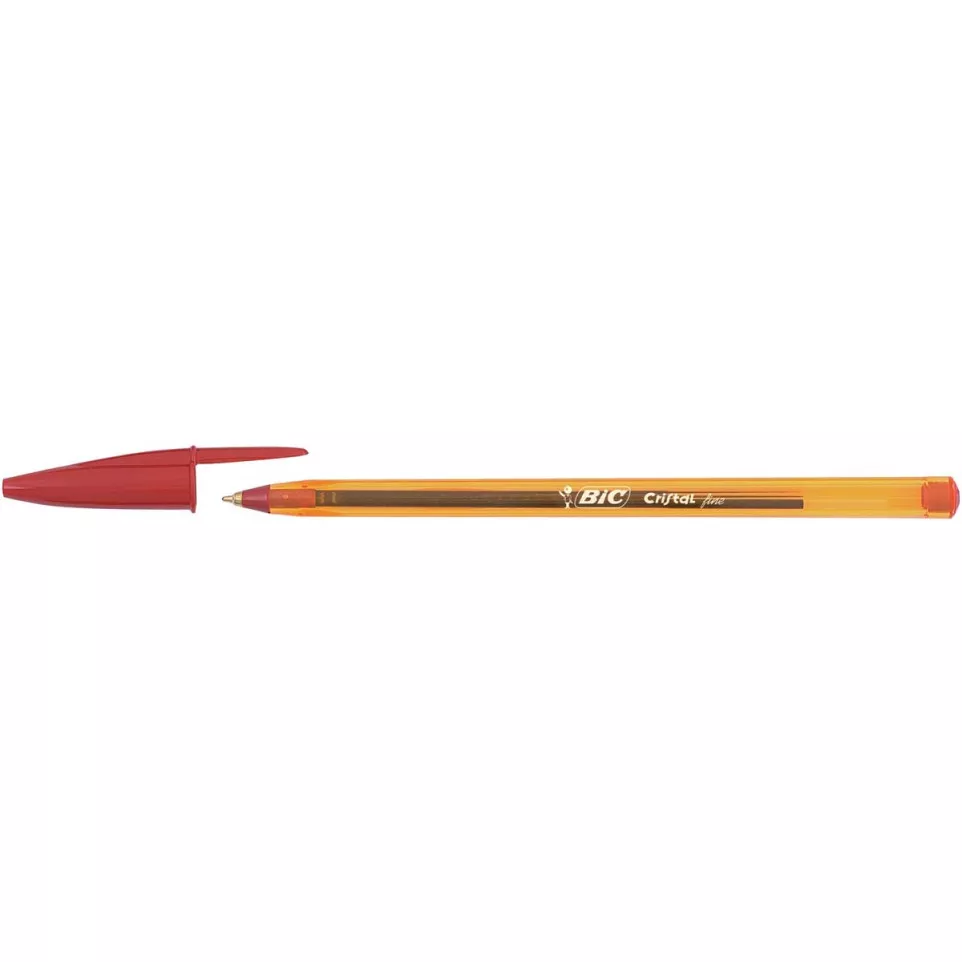 BIC Cristal Fine Ballpoint Pen Red