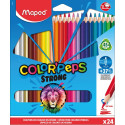 Maped Color'Peps Strong Colored Pencils Set of 24 in Cardboard Case