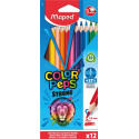 Maped Color'Peps Strong Colored Pencils 12 Pack Cardboard Box