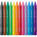 Maped waskrijt Color'Peps Wax, doos van 12 stuks in geassorteerde kleuren