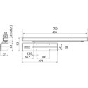 Assa Abloy DC500 NL 1-4 deurdranger zonder arm zilver / pce