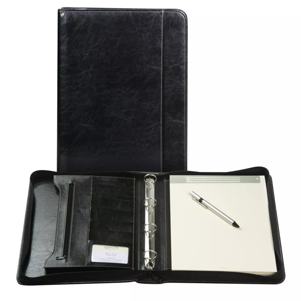 Brepols Palermo Black Conference Folder