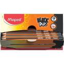 Maped potlood Black'Peps HB, zonder gum, kartonnen displaydoos van 100 stuks