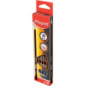 Maped Black'Peps 2B Graphite Pencil Without Eraser