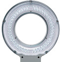 MAULviso LED Magnifying Lamp with Clamp, Arm Length 2x31cm, Lens 144cm², White