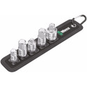 Jeu de 5 adaptateurs pour douilles 1/4", 3/8" et 1/2" / pce