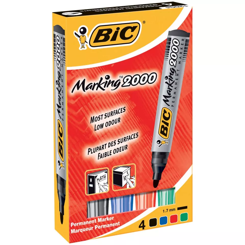 Bic marqueur permanent 2000, boîte de...