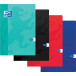 Oxford School cahier, ft A4, 72 pages (36 feuilles), quadrillé 10 mm, couleurs assorties