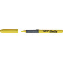 Bic surligneur Highlighter Grip, jaune, boîte de 12 pièces