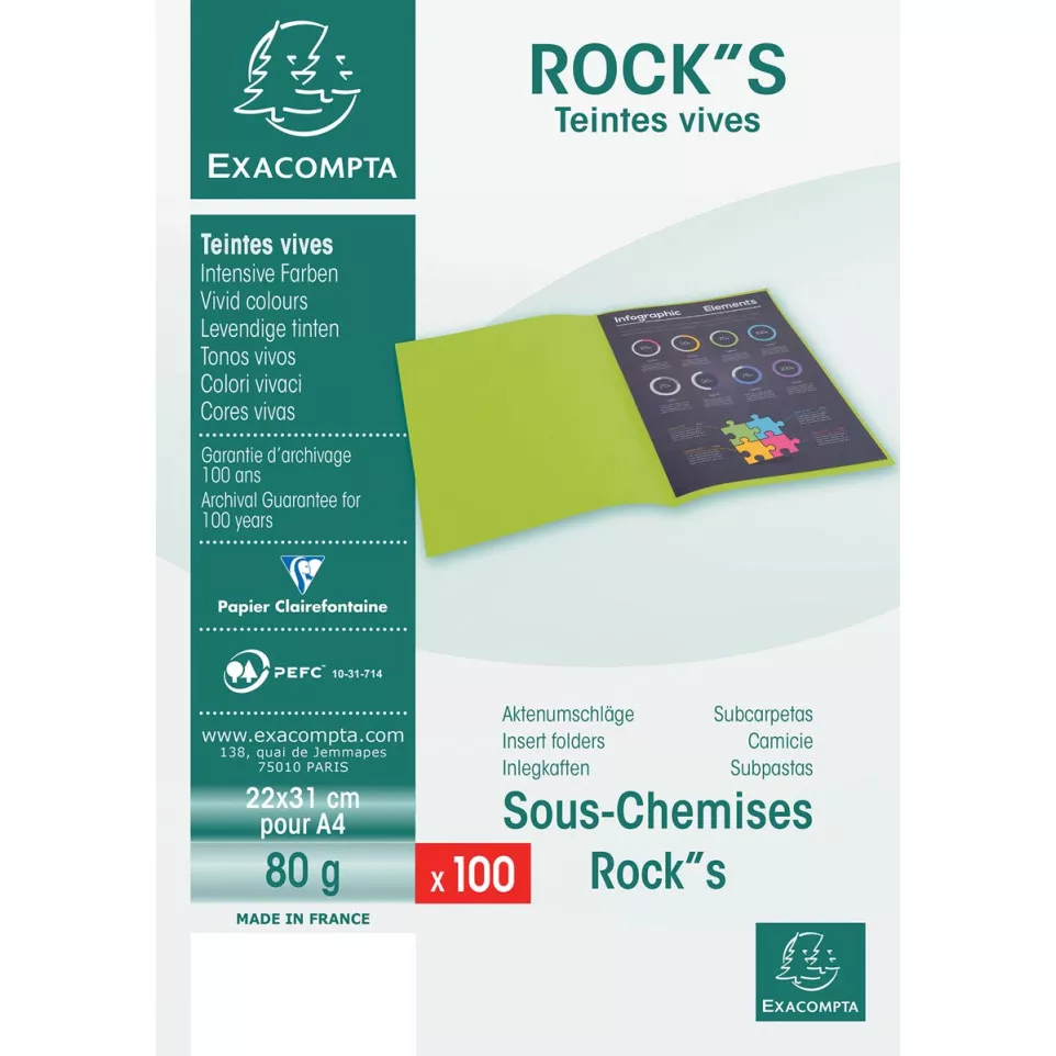 Exacompta dossiermap ROCK''S 80, ft...