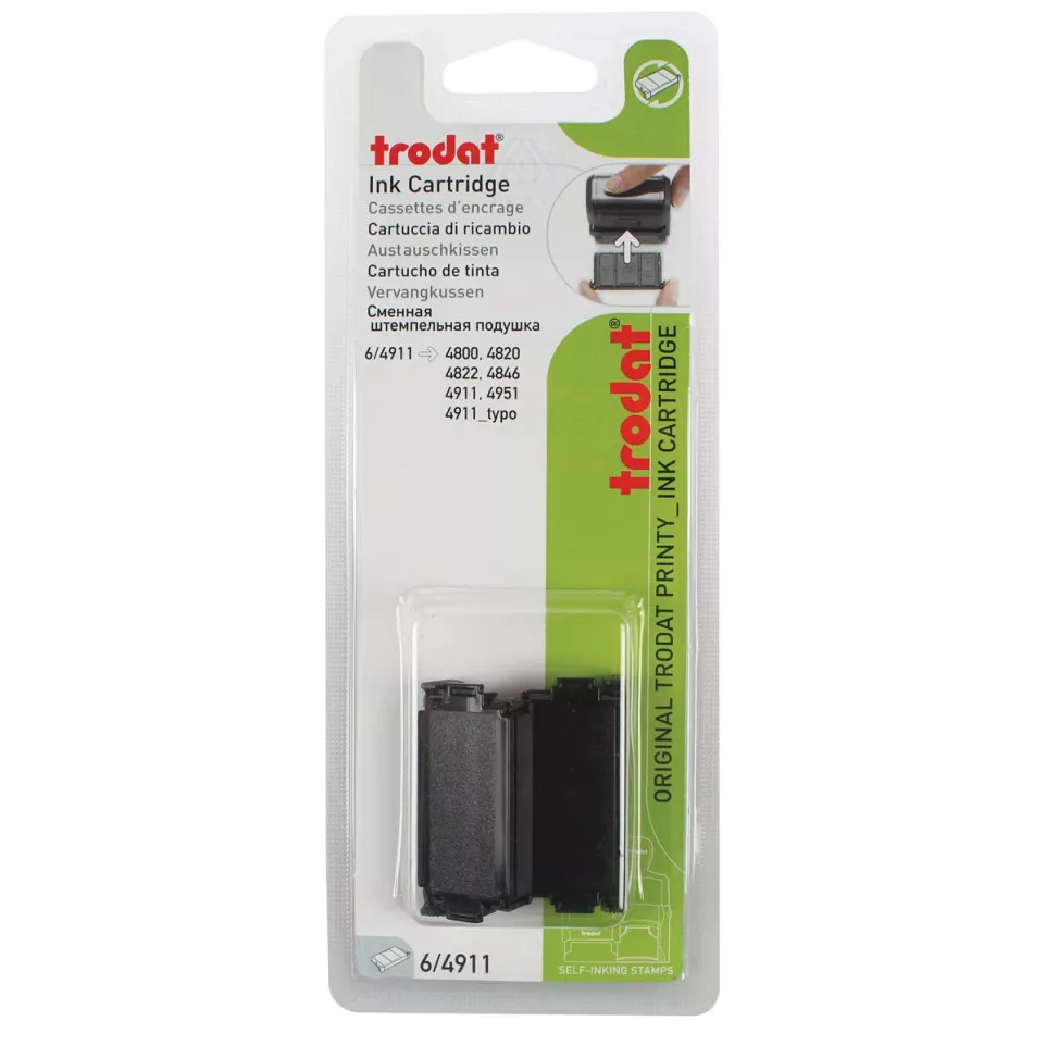 Trodat black replacement ink pad for...