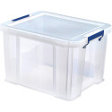 Bankers Box Storage Box 36 L Transparent with Blue Handles Set of 3 pcs Cardboard Packaging