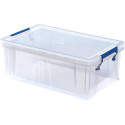 Bankers Box storage box 10 liters transparent with blue handles set of 4 pcs cardboard packaging