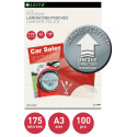 Leitz UDT pochette à plastifier ft A3, 350 microns (2 x 175 microns), paquet de 100 pièces