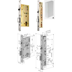 Abloy EL520 gemotoriseerd insteekslot (CERTA PUBLIC) 60/72 / pce