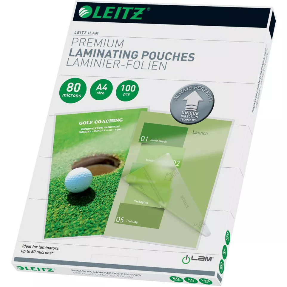 Leitz Ilam A4 Laminating Pouch 160...