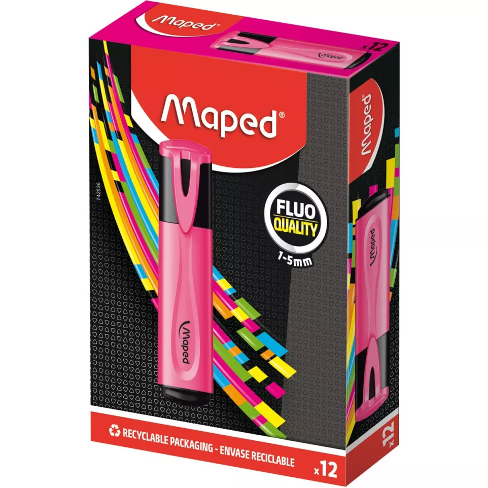 Maped Fluo Peps Classic Highlighter Pink