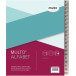 Multo intercalaires en plastique, pour ft A5, 17 trous, couleurs assorties