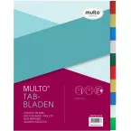 Multo tabbladen voor ft A4, 23-gaatsperforatie, 10-delig, geassorteerde kleuren
